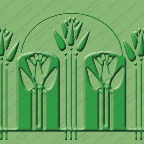 Cuttlebug 4-pc embossing folders - ART DECO - Picture 9 of 9